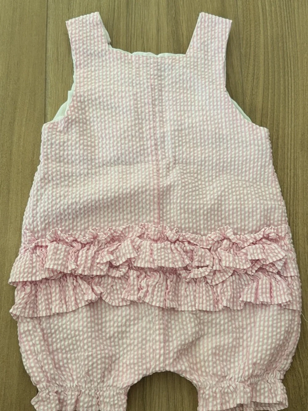 Pink Smocked Bunny/Easter Embroidered Baby Outfit